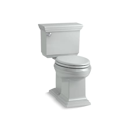 Kohler Stately Elongated 1.28 GPF Chair Height Toilet, 1.28 gpf, Ice Gray 6669-95